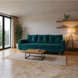 Sofa rozkładana REGA - zielona